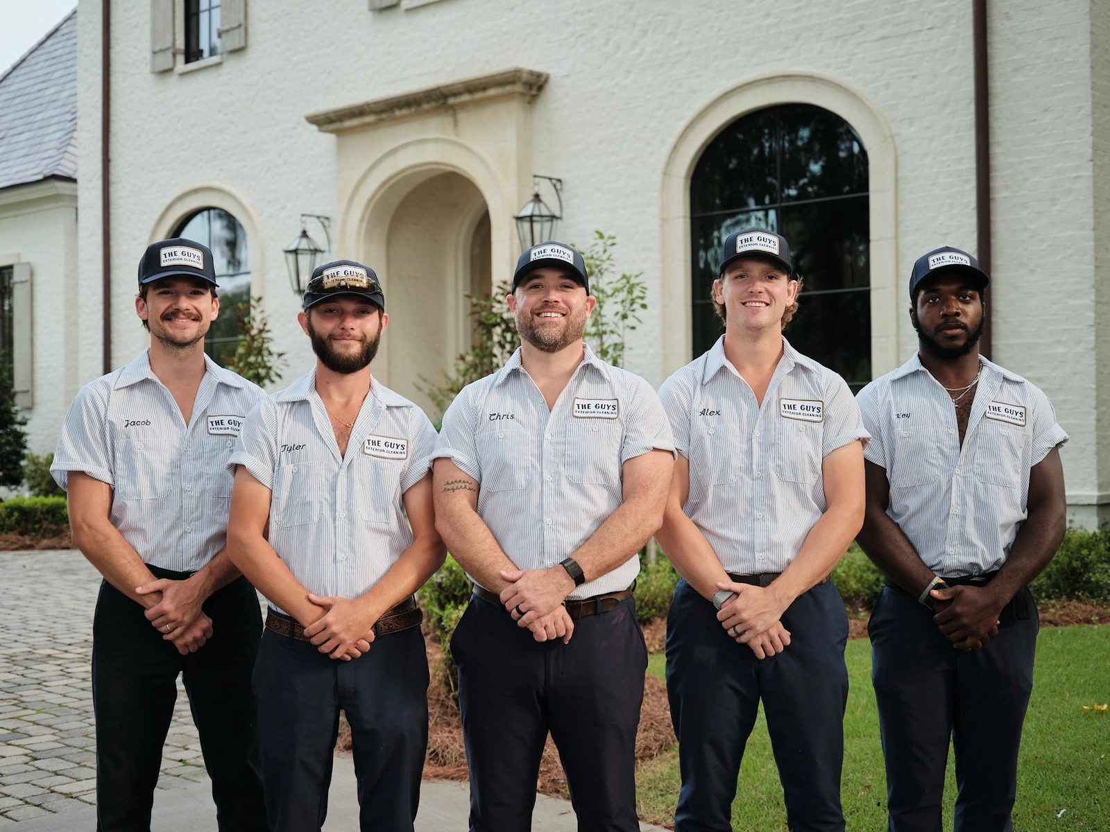 The Guys Exterior Cleaning Madison Ms Team Photo At House